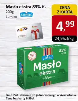 Market Point Masło ekstra 83% tł. 200g Lumiko oferta