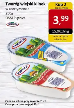 Market Point Twaróg wiejski klinek 250g OSM Piątnica oferta