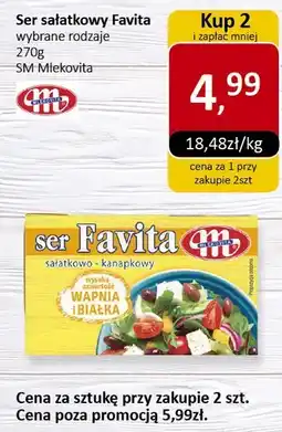 Market Point Ser sałatkowy Favita wybrane rodzaje 270g SM Mlekovita oferta