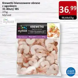 Market Point Krewetki blanszowane obrane z ogonkiem MyFood 375g oferta