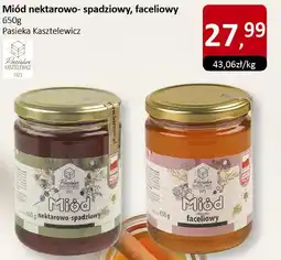 Market Point Miód nektarowo-spadziowy, faceliowy 650g Pasieka Kasztelowiecz oferta