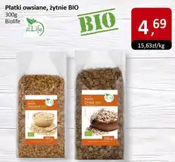 Market Point Płatki owsiane, żytnie BIO 300g BioLife oferta