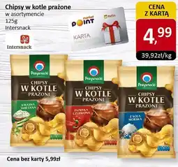 Market Point Chipsy w kotle prażone 125g Intersnack oferta