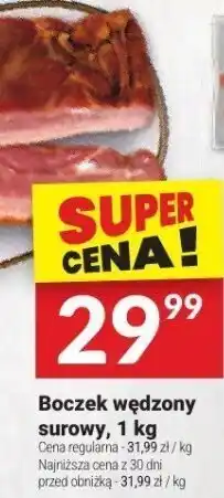 Twój Market Boczek wędzony surowy, 1 kg Białecki Wędzarnia oferta