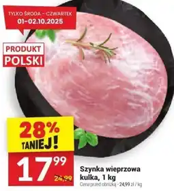 Twój Market Szynka wieprzowa kulka, 1 kg Twój Market oferta