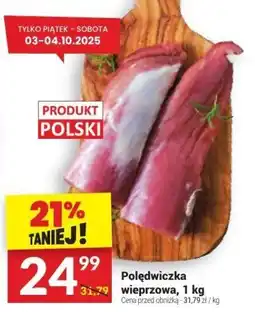 Twój Market Polędwiczka wieprzowa, 1 kg Twój Market oferta
