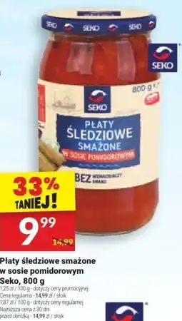 Twój Market Płaty śledziowe smażone w sosie pomidorowym Seko, 800 g oferta