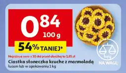 Auchan Ciastka słoneczka kruche z marmoladą Auchan oferta