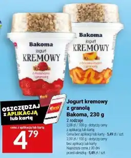 Twój Market Jogurt kremowy z granolą Bakoma, 200 g oferta