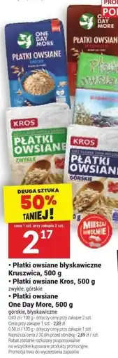 Twój Market Płatki owsiane błyskawiczne Kruszwica, 500 g oferta