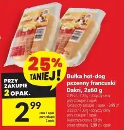 Twój Market Bułka hot-dog pszeny francuski Dukat, 2x60 g oferta