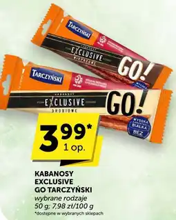 Groszek Kabanosy Exclusive Go Tarczyński wybrane rodzaje 50g oferta