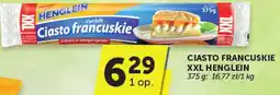 Groszek Ciasto francuskie XXL Henglein oferta