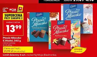 Biedronka Czekoladki czekoladowe E. Wedel Ptasie Mleczko oferta