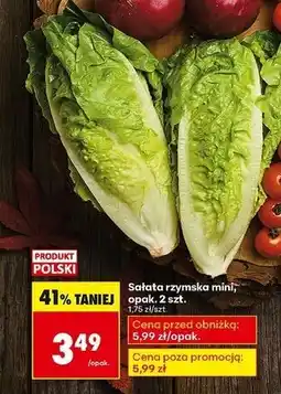 Biedronka Sałata rzymska mini oferta