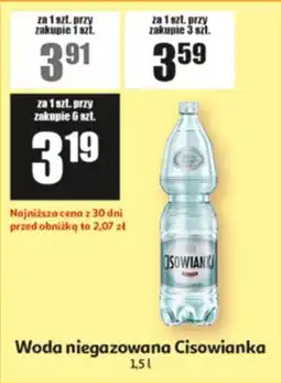 Auchan Woda niegazowana Cisowianka oferta