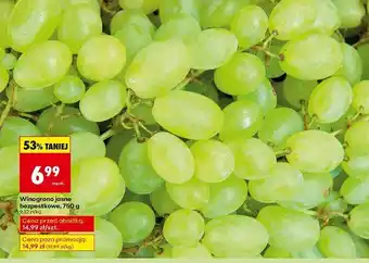 Biedronka Winogrona jasne bezpestkowe oferta