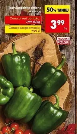 Biedronka Papryka zielona polska oferta