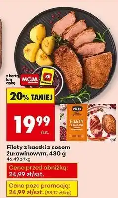 Biedronka Filety z kaczki sosem żurawinowym Kraina Mięs oferta