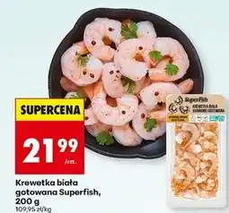 Biedronka Krewetki białe gotowane Superfish oferta