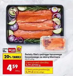 Biedronka Pstrąg tęczowo-łososiowy filet Marinero oferta
