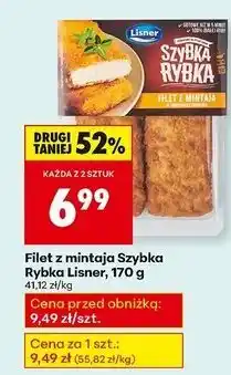 Biedronka Filety z mintaja w chrupiącej panierce Lisner Szybka Rybka oferta