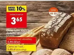 Biedronka Chleb żytni bez drożdży oferta