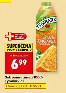 Biedronka Sok pomarańczowy Tymbark oferta