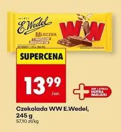 Biedronka Czekolada mleczna z wafelkami peanut butter E. Wedel Ww oferta