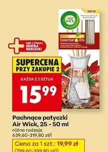 Biedronka Patyczki zapachowe orientalne przyprawy i czerwone pomarańcze Air Wick Essential Oils oferta