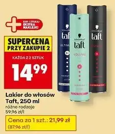 Biedronka Lakier do włosów Taft Power oferta