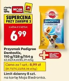 Biedronka Przysmak dla psa duże rasy Pedigree Dentastix oferta