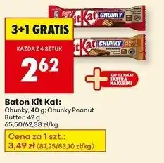 Biedronka Baton Kitkat Chunky Peanut Butter oferta