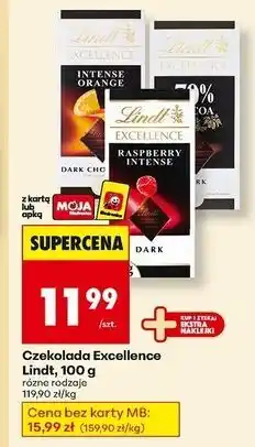 Biedronka Czekolada 70% cocoa Lindt Excellence oferta