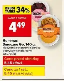 Biedronka Hummus paprykowy z talarkami Smacznego! oferta