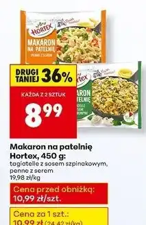 Biedronka Makaron na patelnię tagliatelle z sosem szpinakowym Hortex oferta