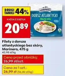 Biedronka Dorsz atlantycki filet bez skóry Marinero oferta