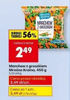 Biedronka Marchewka z groszkiem Mroźna Kraina oferta