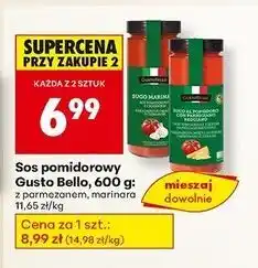 Biedronka Sos marinara pomidorowy z czosnkiem Gustobello oferta
