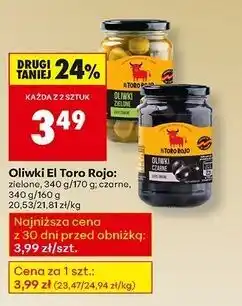 Biedronka Oliwki czarne drylowane El Toro Rojo oferta