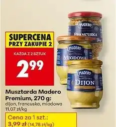 Biedronka Musztarda miodowa Madero Premium oferta