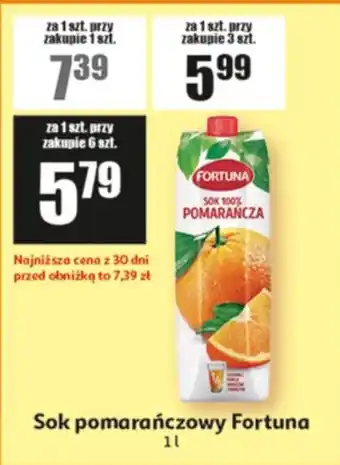 Auchan Sok pomarańczowy Fortuna oferta