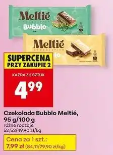 Biedronka Czekolada bubblo mięta Meltie oferta