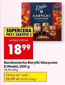 Biedronka Baryłki o smaku czekoladowym z nadzieniem alkoholowym E. Wedel oferta