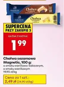 Biedronka Chałwa sezamowa o smaku waniliowym Magnetic oferta