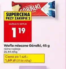 Biedronka Wafelek mleczny Góralki oferta