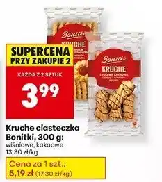 Biedronka Ciastka kruche z polewą kakaową Bonitki oferta
