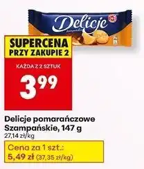 Biedronka Ciastka z galaretką pomarańczową Delicje Szampańskie oferta