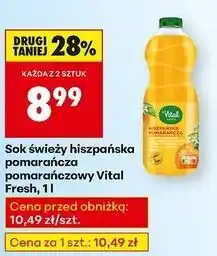 Biedronka Sok hiszpańska pomarańcza Vital Fresh oferta