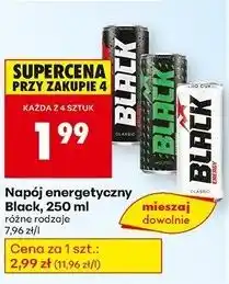 Biedronka Napój energetyczny zero sugar Black Energy oferta
